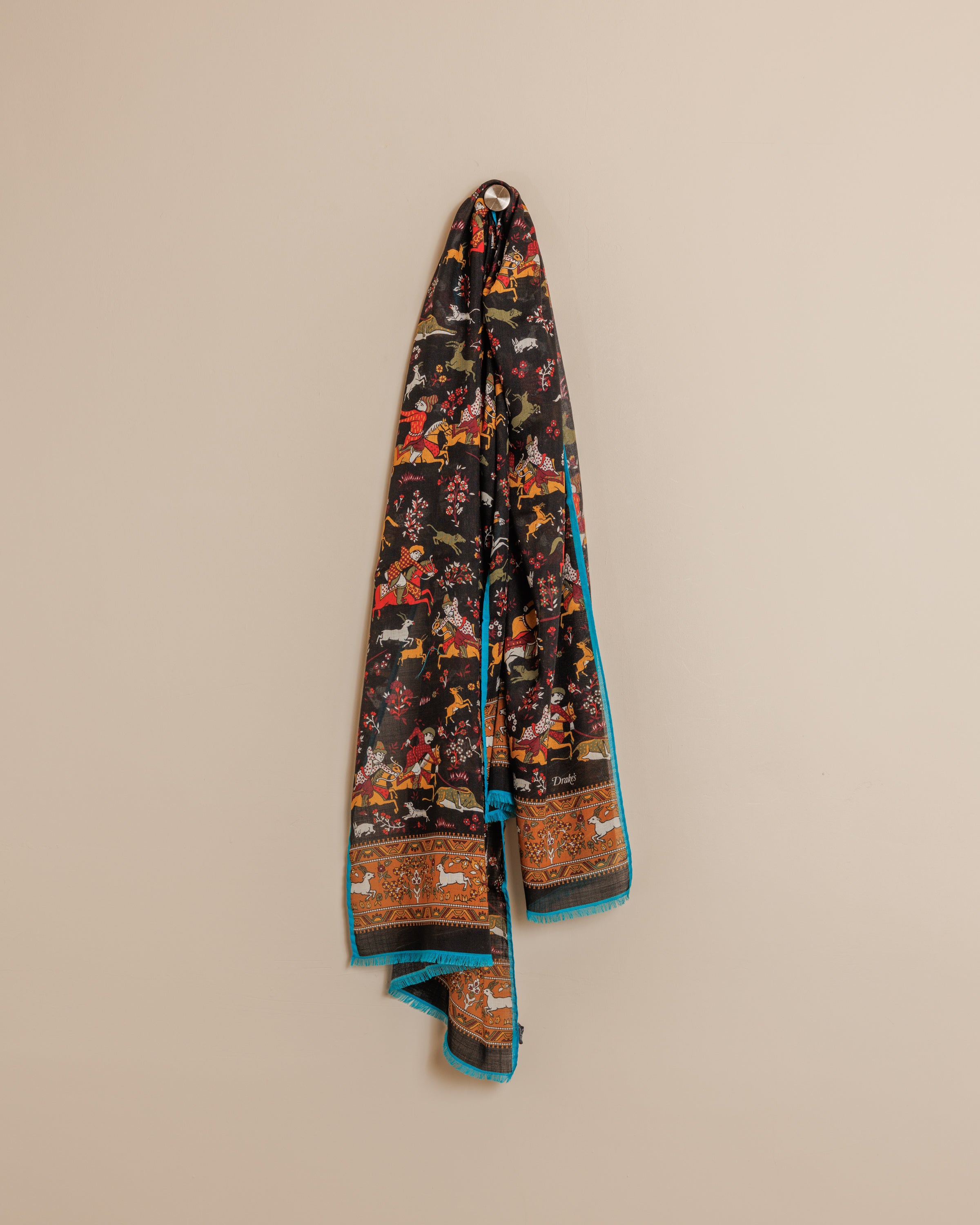 Moghul Archers Printed Scarf - Black