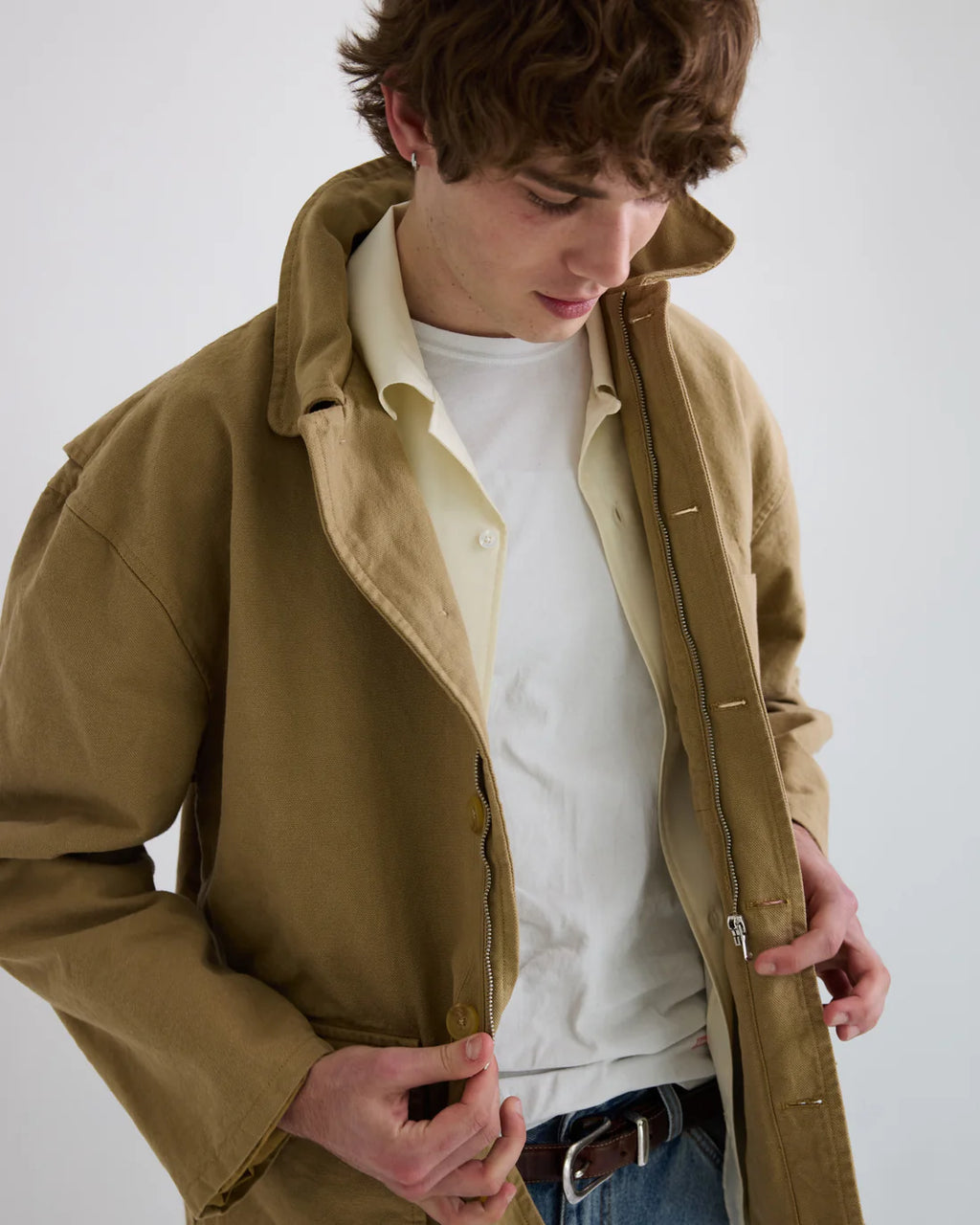 Carter Young Sil Utility Jacket - Honey