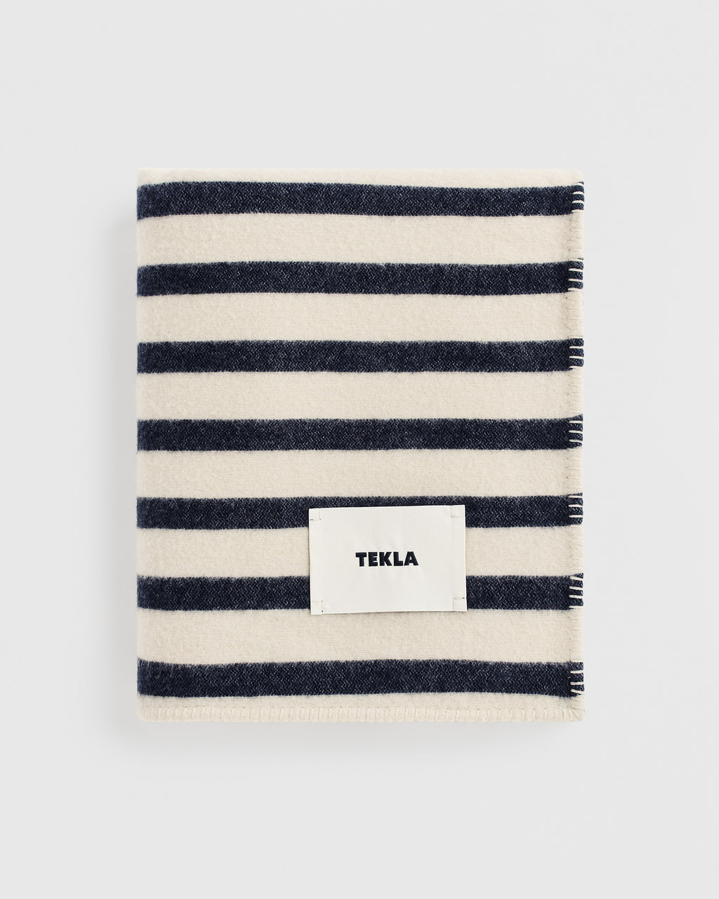 Tekla Lambswool Blanket - Magpie Stripes