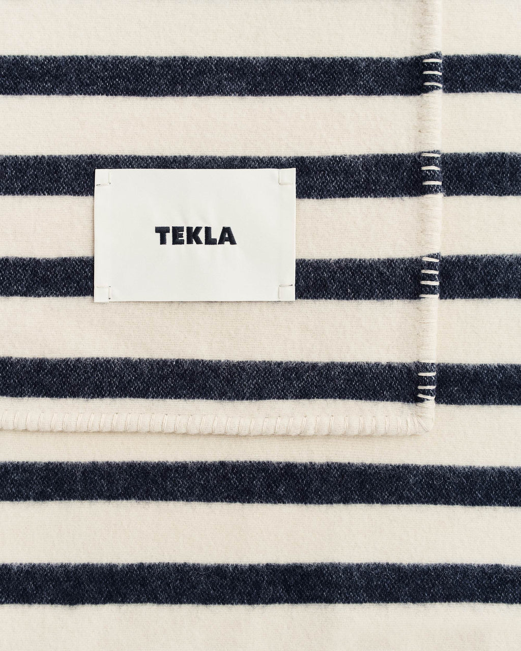 Tekla Lambswool Blanket - Magpie Stripes