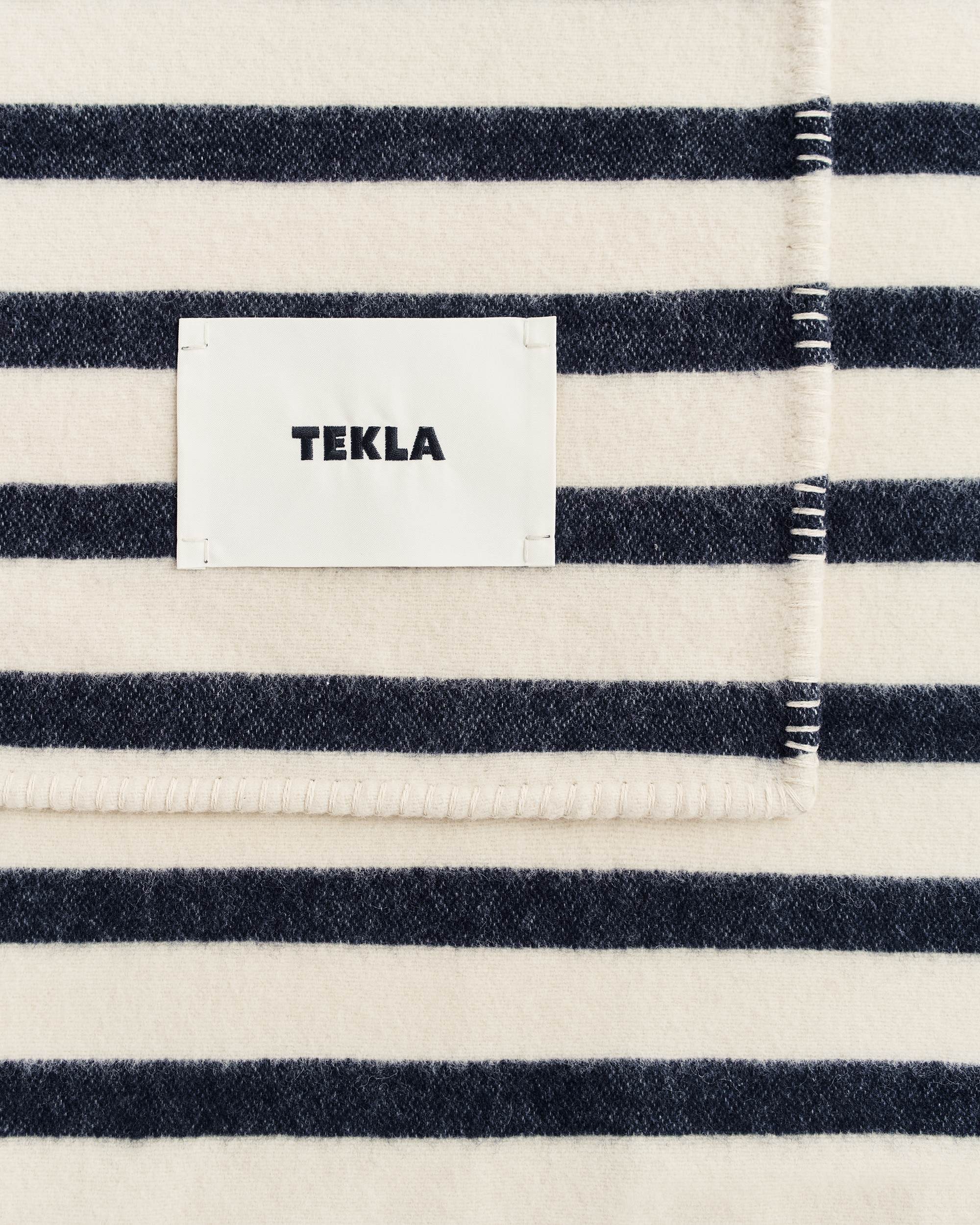 Tekla Lambswool Blanket - Magpie Stripes