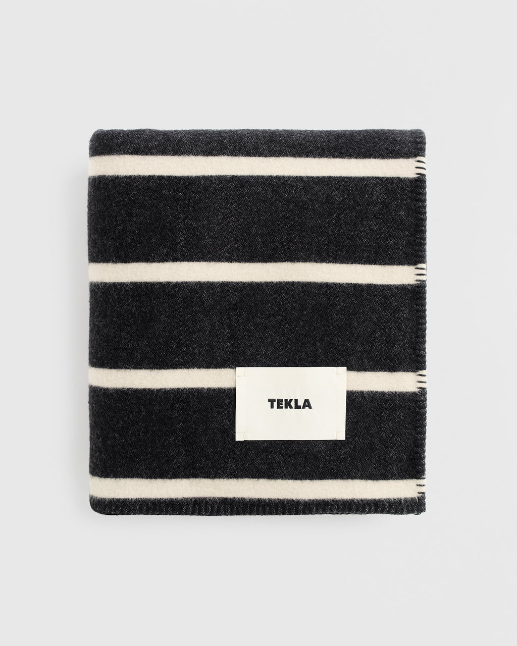 Tekla Lambswool Blanket - Starling Stripes