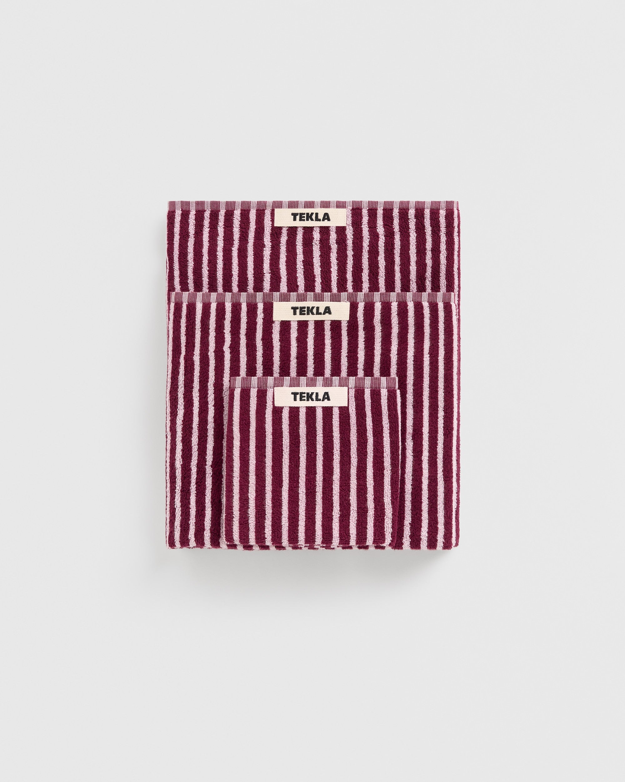 Tekla Towel - Red & Rose