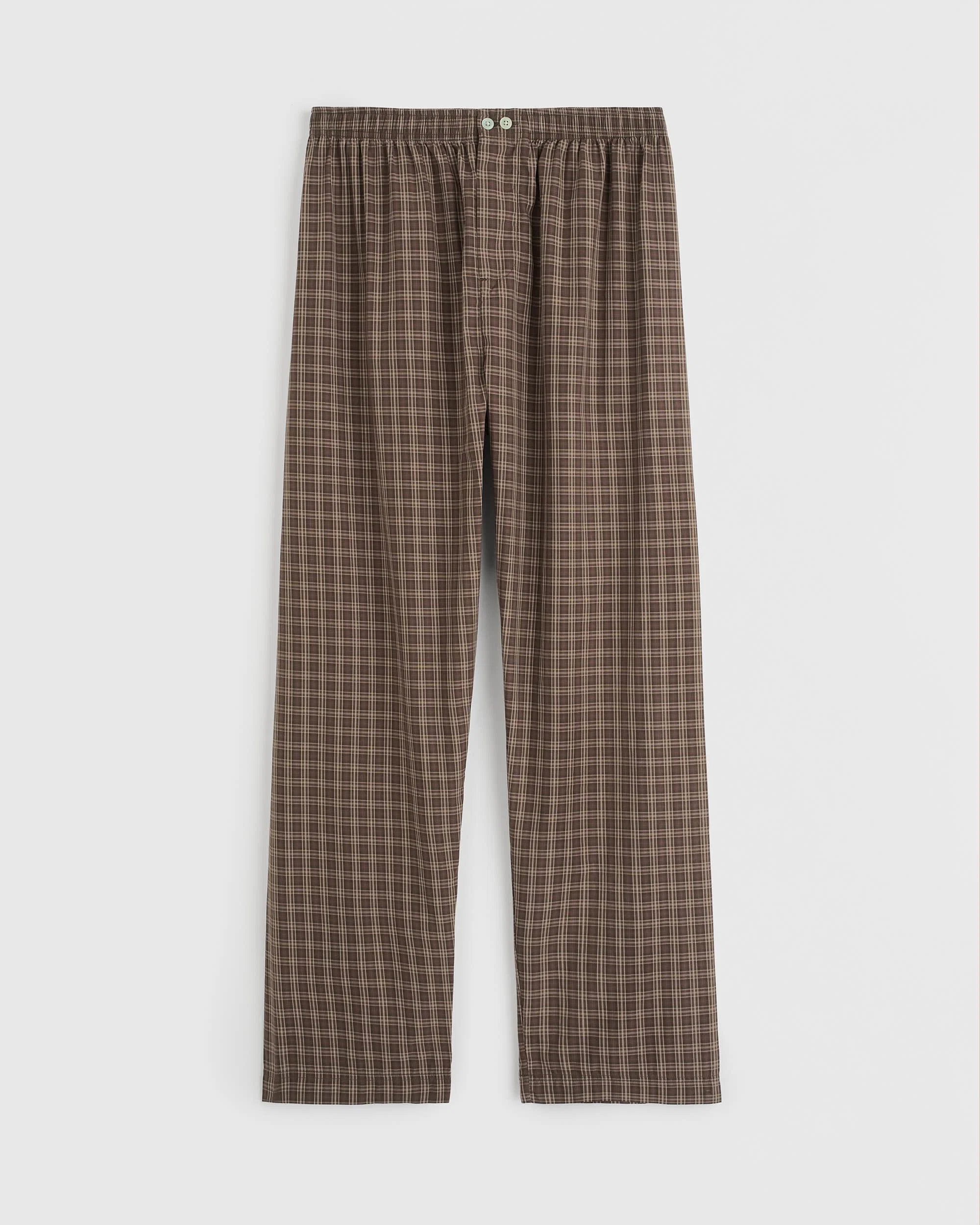 TEKLA Fine Twill Pants - Serra Checks