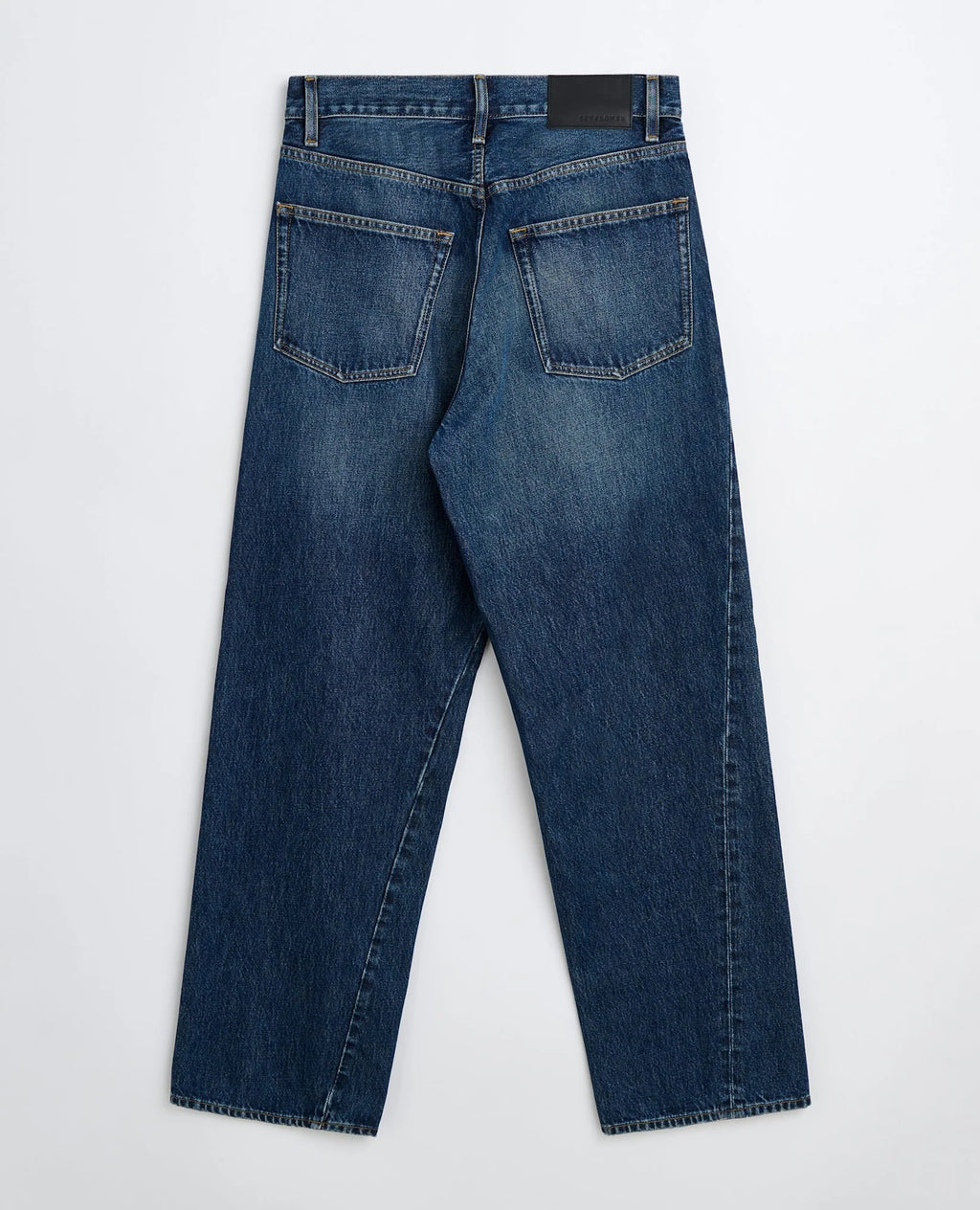 Sunflower Wide Twist Jeans - Dark Blue Worn