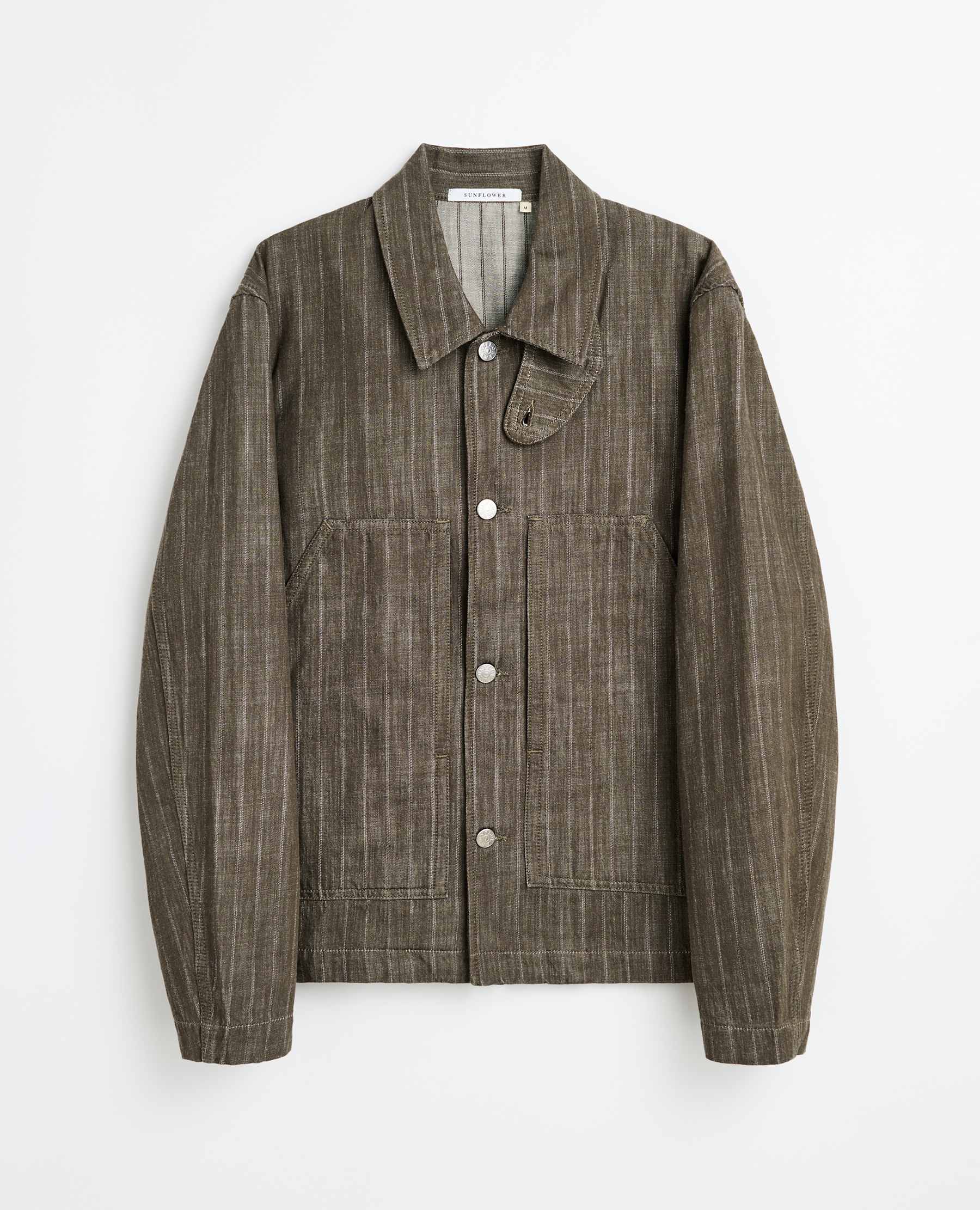 Sunflower Labour Jacket - Stripe Khaki