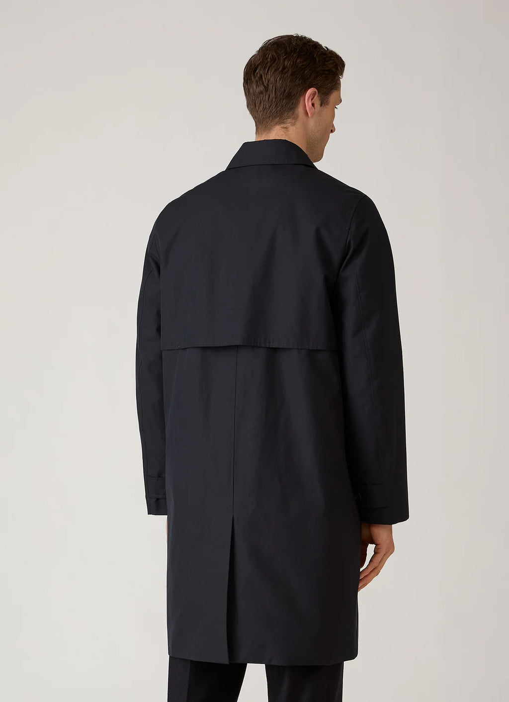 Sunspel Ventile Cotton Mac - Dark Navy