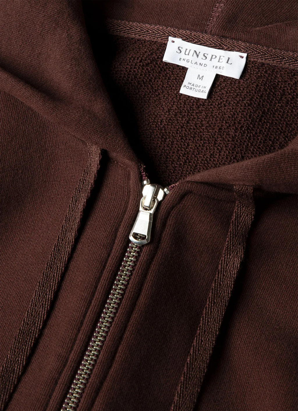 Sunspel Loopback Zip Hoodie - Bakelite
