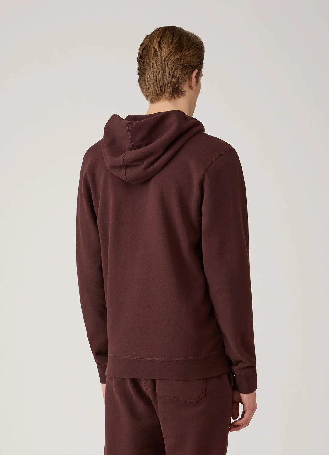 Sunspel Loopback Zip Hoodie - Bakelite