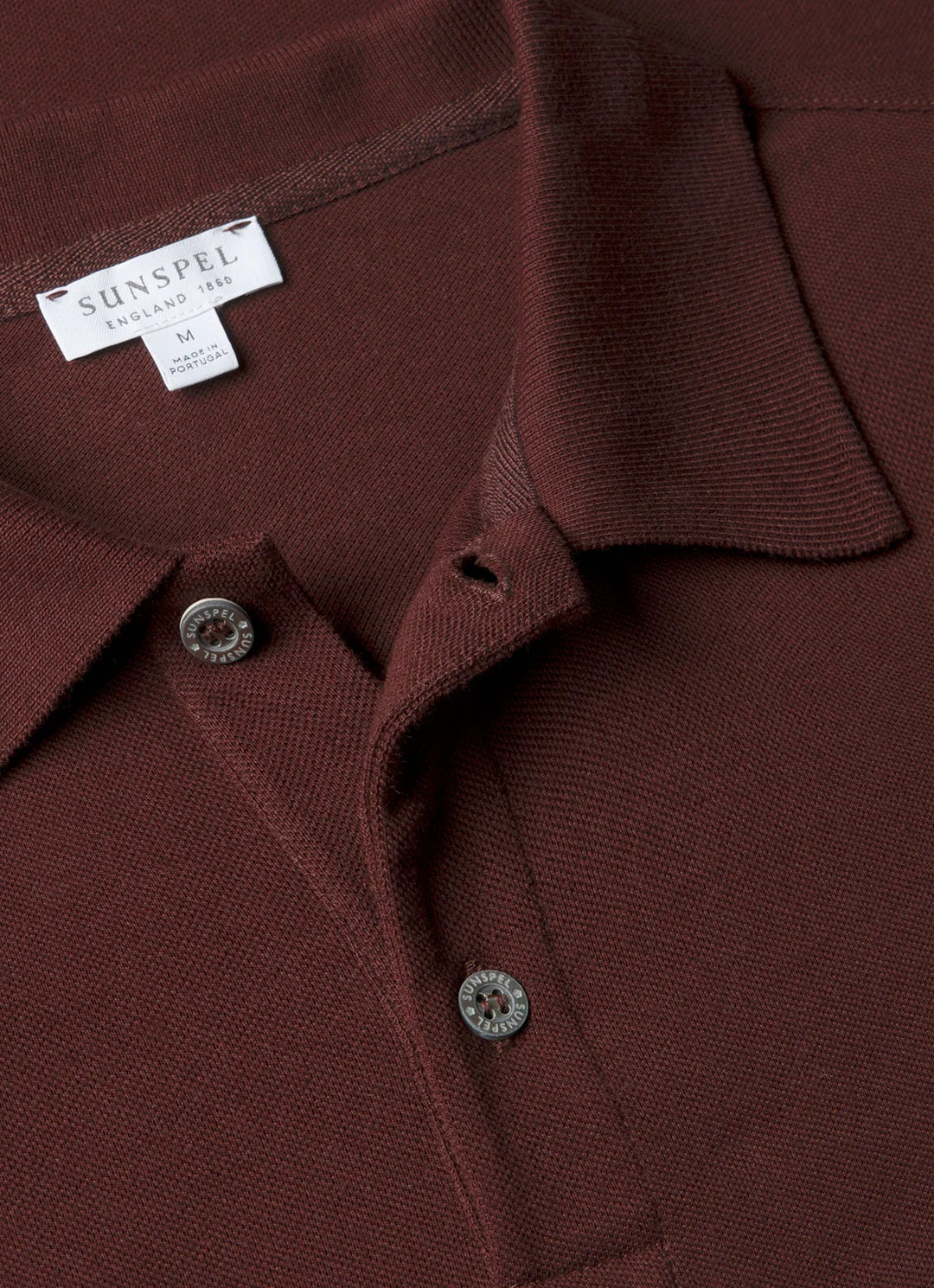 Sunspel Pique Polo Shirt - Bakelite