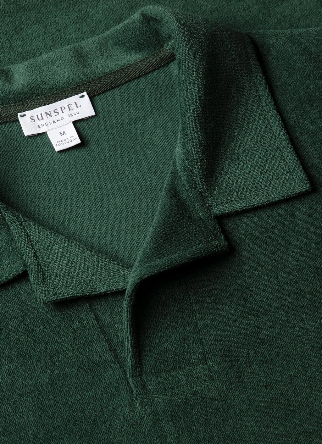 Sunspel Towelling Polo Shirt - Bright Green