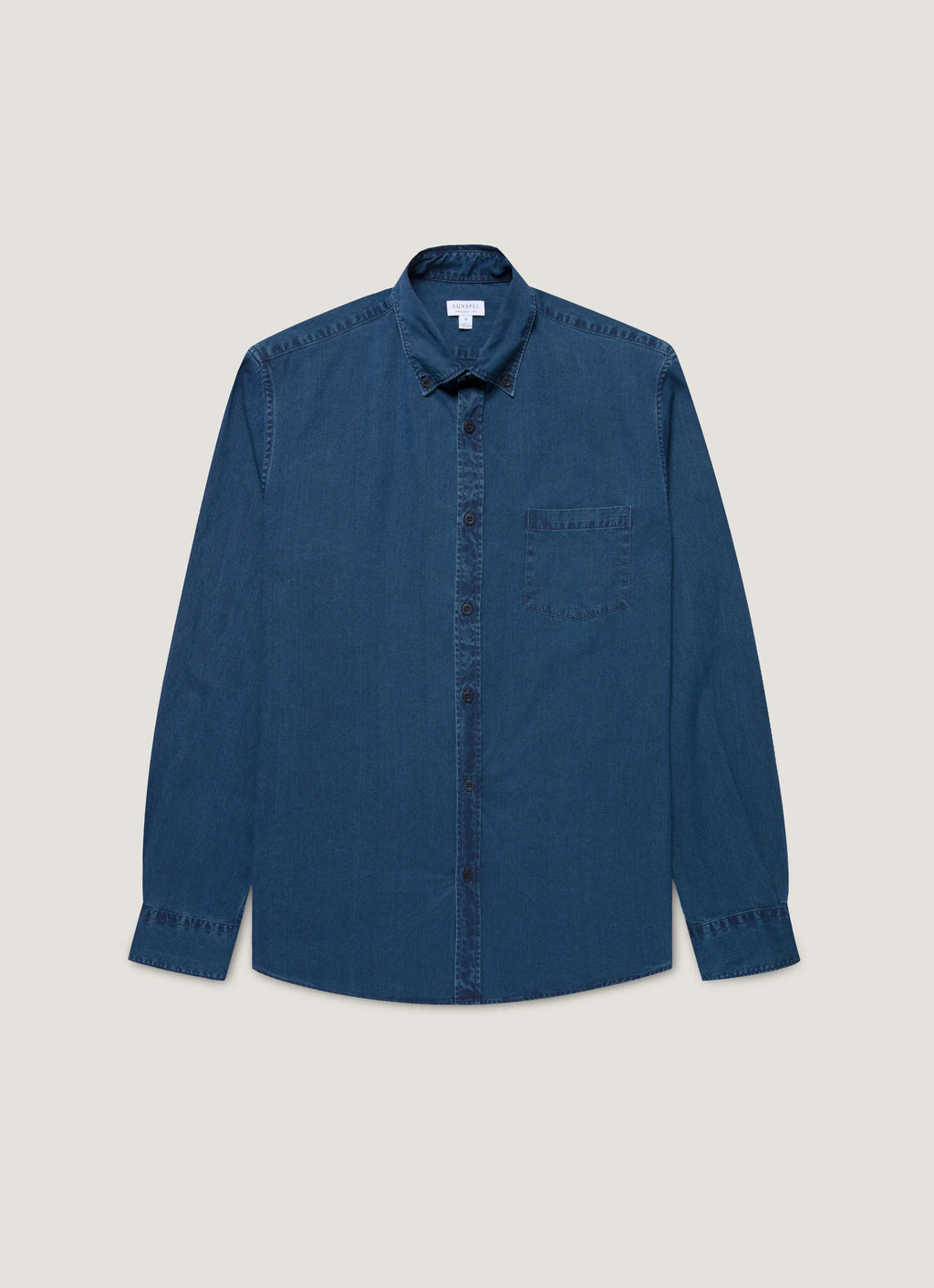 Sunspel Button Down Shirt - Indigo
