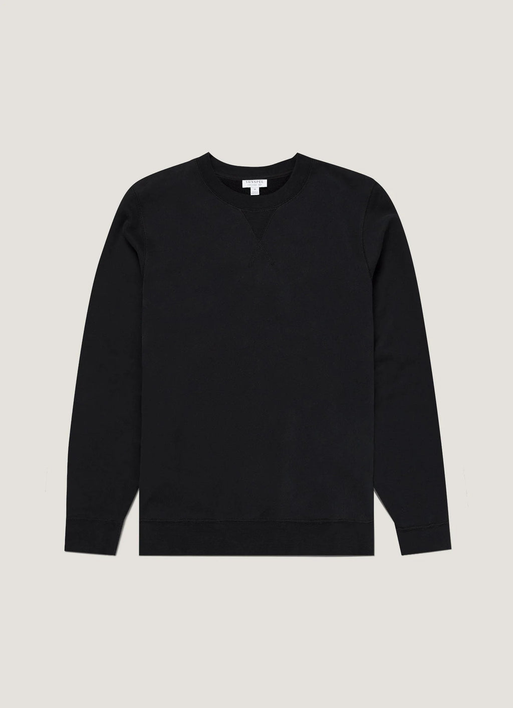 Sunspel Loopback Sweatshirt - Black