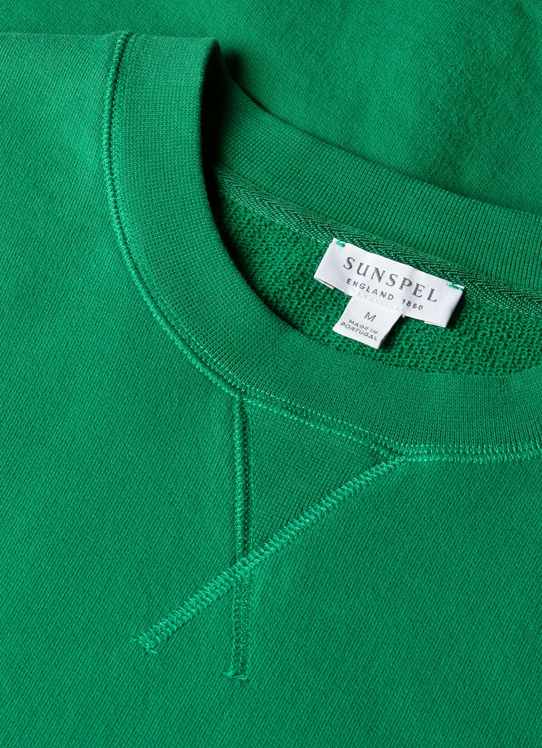 Sunspel Loopback Sweater - Bright Green