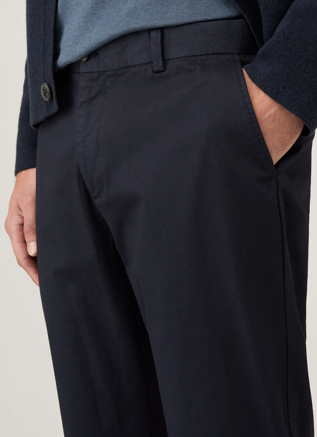 Sunspel Regular Fit Chino - Navy